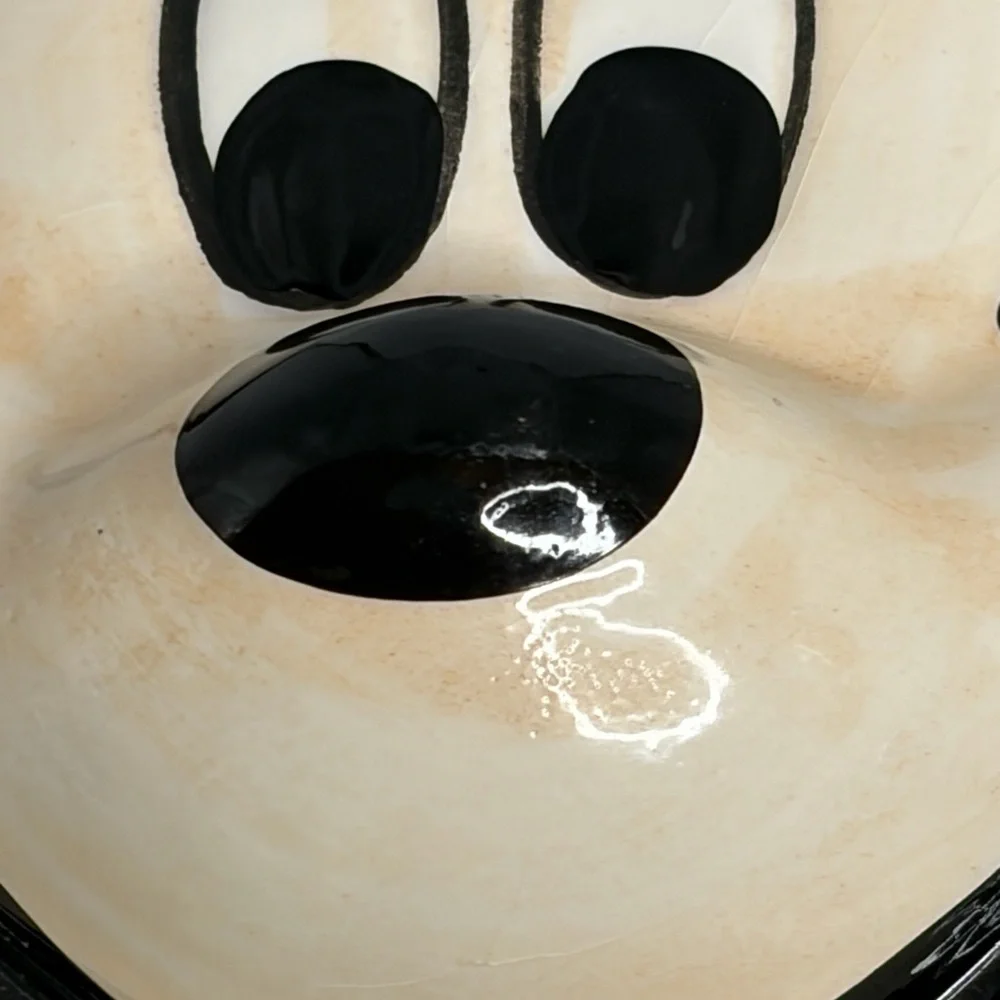 Disney&Co.‎ Mickey Mouse Glass Jar/Canister with Lid made By Anchor/16oz